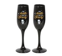 Something Different Wholesale Til Death Do Us Party Champagne Flute Set - Gothic Wedding Gifts, Unique Anniversary Presents, Celebration Decor from Gothic Gifts