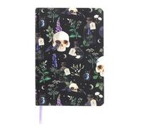 Something Different Wholesale Venom & Vines Print A5 Notebook - Gothic Skull, Serpent & Poisonous Plants Design, 200 Lined Pages for Journaling & Sketching