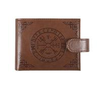 Something Different Wholesale Viking Compass Wallet | Faux Leather Wallet with Embossed Vegvisir Design | Norse Mythology Gift for Men