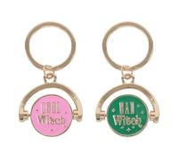 Something Different Wholesale Which Witch Are You? Spinning Keyring | Enamel Witch Charm Keychain | Mood Keyring