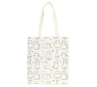 Something Different Wholesale White Cat Print Tote Bag | Polycotton Cat Shopper Bag | Whimsical Everyday Tote for Cat Lovers