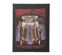Something Different Wholesale Worship Coffee Wall Art | Steven Rhodes Funny Office Canvas | Caffeine Cult Plaque