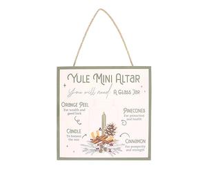 Something Different Wholesale Yule Mini Altar: Winter Solstice Celebration | Pagan Holiday Decor | Nature-themed Wall Hanging