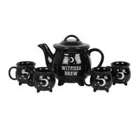 Something Different Witches Brew Ceramic Cauldron Tea Set