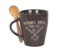 Something Different Witches Brew Coffee Co. Mug & Spoon Set in Brown Something Different Brown