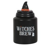 Something Different Witchy Canister: Witches Brew Ceramic Tea Canister | Teabag Holder & Storage Container with Witch Hat Design