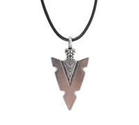 Something Different Women's Arrowhead of Strength Viking Cord Necklace in Black Something Different Black One Size