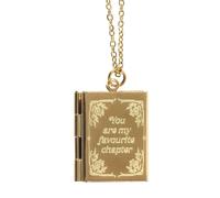 Something Different Women's Book Necklace in Gold Something Different Gold One Size