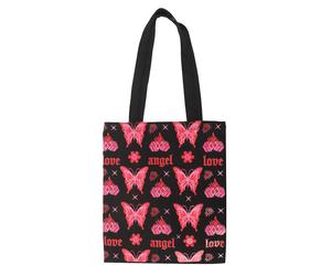 Something Different Women's Butterfly Polycotton Tote Bag in Black Something Different Black One Size