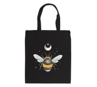 Something Different Women's Forest Bee Cotton Tote Bag in Jet Black Something Different Jet Black One Size