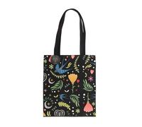 Something Different Women's Midnight Bloom Polycotton Tote Bag in Black Something Different Black One Size