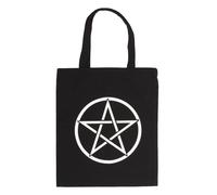 Something Different Women's Pentagram Cotton Tote Bag in Black Something Different Black One Size
