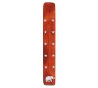 Something Different Wood Elephant Incense Ash Catcher Brown/silver (One Size)