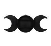 Something Different Wooden Wall Shelf Black (One Size)