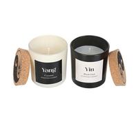 Something Different Yin Yang Black Oud & Coconut Scented Candle Pack of 2 Something Different Black