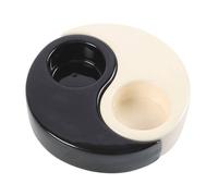 Something Different Yin Yang Tealight Holder (One Size) (White/Black)