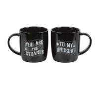 Something Different You Are The Strange To My Unusual Mug Set Pack of 2 in Black Something Different Black