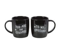 Something Different You Are The Strange To My Unusual Mug Set Pack of 2 in Black Something Different Black