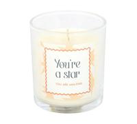 Something Different Youre A Star Salted Caramel Scented Candle Transparent/orange (One Size)