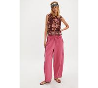 Something Good Pull-On Barrel Pants at Free People in Magentiful, Size: XL - female
