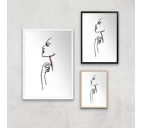 Something In My Throat Giclee Art Print - A2 - Wooden Frame