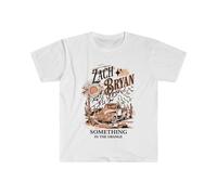 Something in The Orange T Shirt Zach Bryan Farm Truck Country Music Concert Tee WhiteOne Size