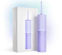SOMETHING NICE AquaClean Duo Water Flosser - Portable, Waterproof, Include Nozzle, Magnetic Charger & Travel Bag | Dentist Designed Cordless Flosser for Teeth Cleaning Ideal for Braces (Pastel Purple)