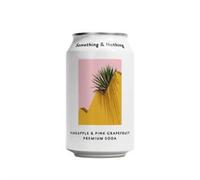 Something & Nothing Pineapple & Pink Grapefruit Premium Soda 330ml
