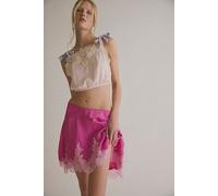 Something Satin Mini Slip Skirt by Intimately at Free People in Island Flower, Size: Small - female