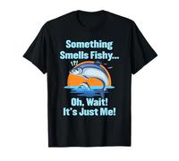 Something Smells Fishy Fishermen Fish Shirt, Funny Fishing T-Shirt
