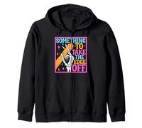 Something to take the edge off funny dog paw meme dog owner Zip Hoodie