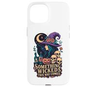 Something Wicked This Way Comes Witch Moon Skulls Case for iPhone 15