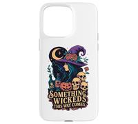 Something Wicked This Way Comes Witch Moon Skulls Case for iPhone 15 Pro Max
