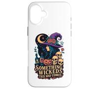 Something Wicked This Way Comes Witch Moon Skulls Case for iPhone 16 Plus