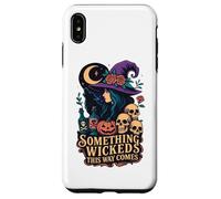 Something Wicked This Way Comes Witch Moon Skulls Case for iPhone XS Max