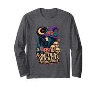 Something Wicked This Way Comes Witch Moon Skulls Long Sleeve T-Shirt