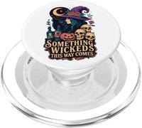 Something Wicked This Way Comes Witch Moon Skulls PopSockets PopGrip for MagSafe