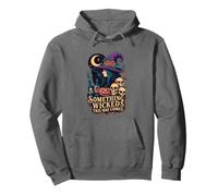 Something Wicked This Way Comes Witch Moon Skulls Pullover Hoodie