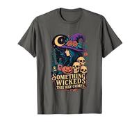 Something Wicked This Way Comes Witch Moon Skulls T-Shirt