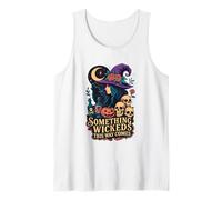 Something Wicked This Way Comes Witch Moon Skulls Tank Top