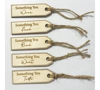 Something You Want Gift Tags Pack of 5, Gift Tags Want Need Wear Read Christmas Labels
