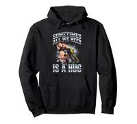 Sometimes All We Need Is A Hug Funny Pro Wrestling Action Pullover Hoodie