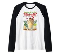 Sometimes, All You Need is a Second Coquito Funny P.R. Coquí Raglan Baseball Tee