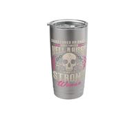 Sometimes Angel Hell Raiser Always Strong Motorcycle Women Stainless Steel Insulated Tumbler