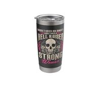 Sometimes Angel Hell Raiser Always Strong Motorcycle Women Stainless Steel Insulated Tumbler