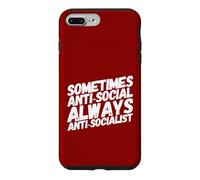Sometimes Anti-Social Always Anti-Socialist Freedom Politics Case for iPhone 7 Plus/8 Plus