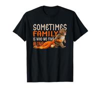 Sometimes Family is Who We Find Along - Punch The Monkey T-Shirt