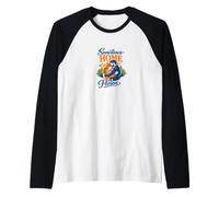Sometimes Home is a Person Heartfelt Romantic Connection Raglan Baseball Tee