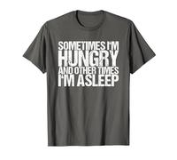 Sometimes I am Hunger and Sometimes Sleep T-Shirt, Men, Asphalt Grey, XX-Large