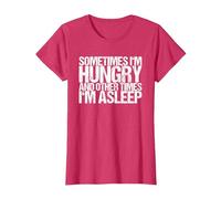 Sometimes I am Hunger and Sometimes Sleep T-Shirt, Women, Red Heather, Small